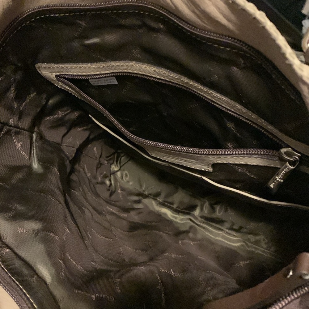 Gianni Conti Italian Leather Patchwork Tote - Picture 11 of 16